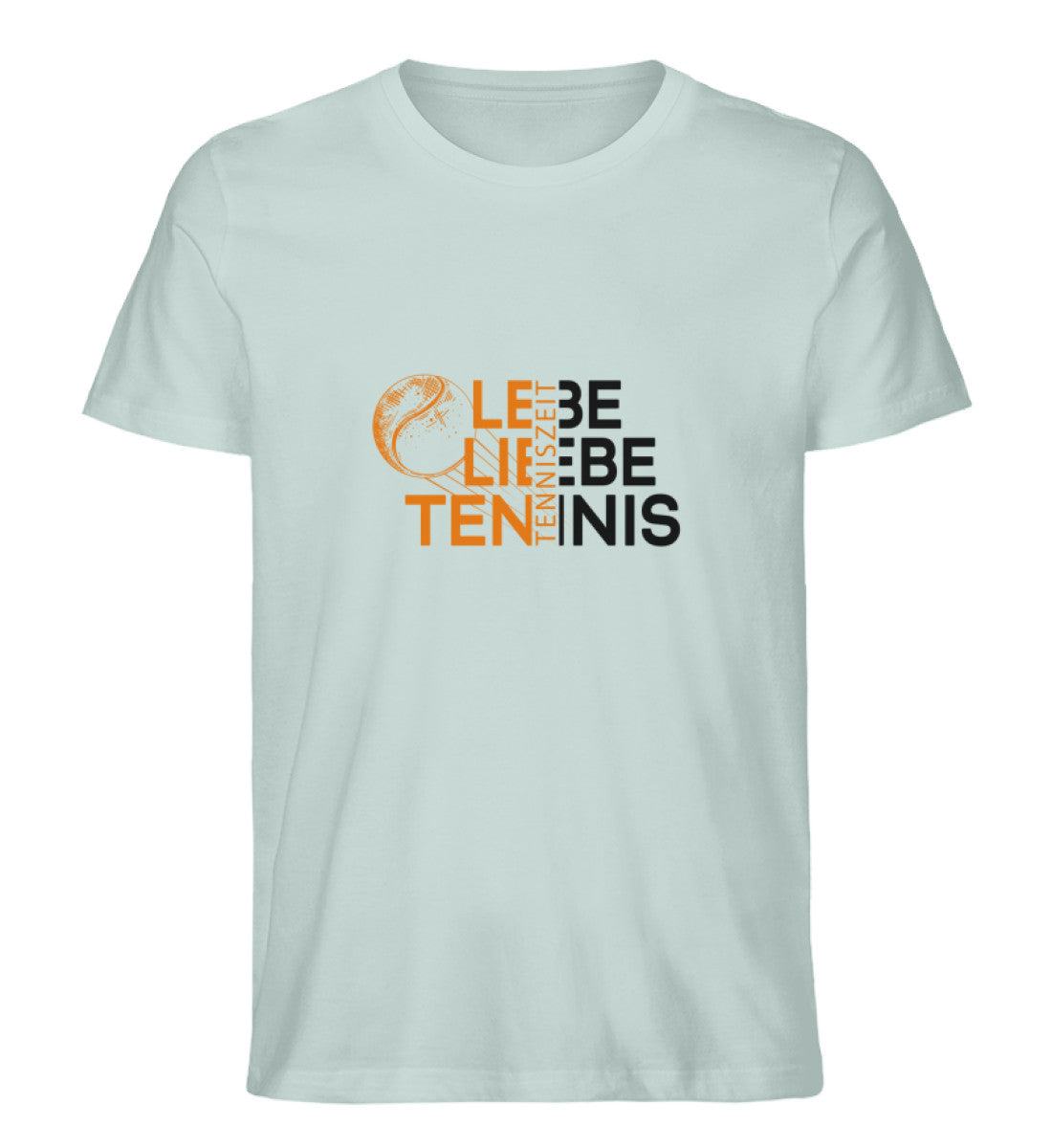 Lebe Liebe Tennis - Herren Premium Organic Shirt
