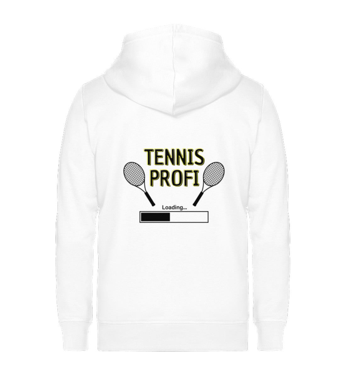 Tennisprofi loading - Unisex Organic Sweatjacke (Rückendruck)