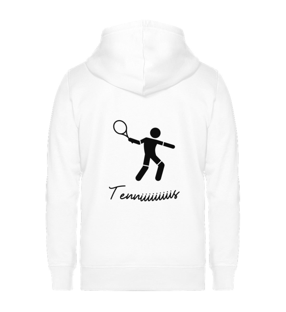 Tenniiis - Unisex Organic Sweatjacke (Rückendruck)