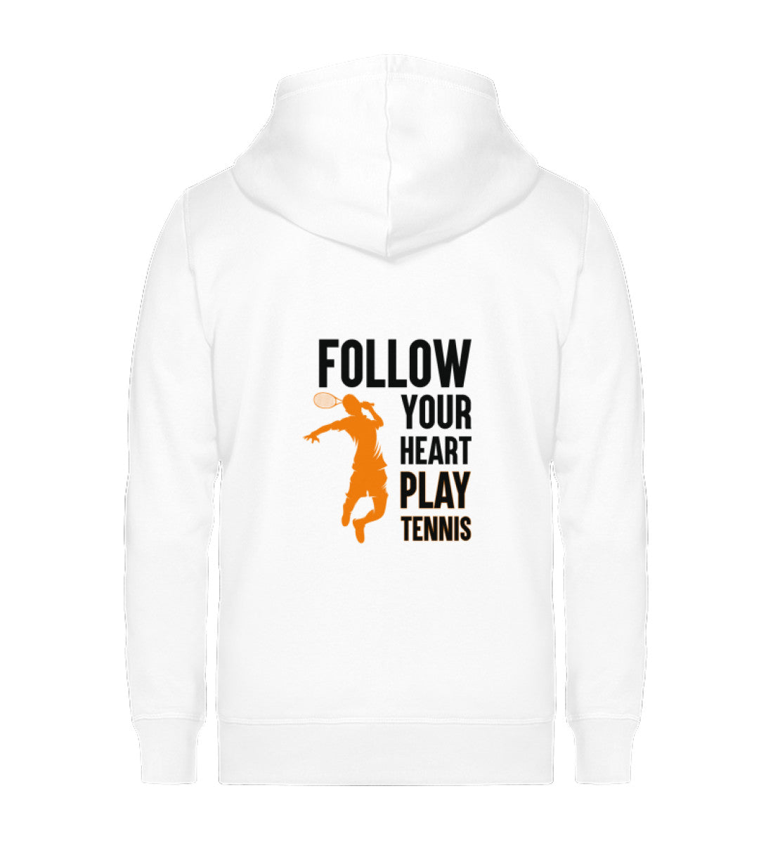 Follow your Heart  - Unisex Sweatjacke (Rückendruck)