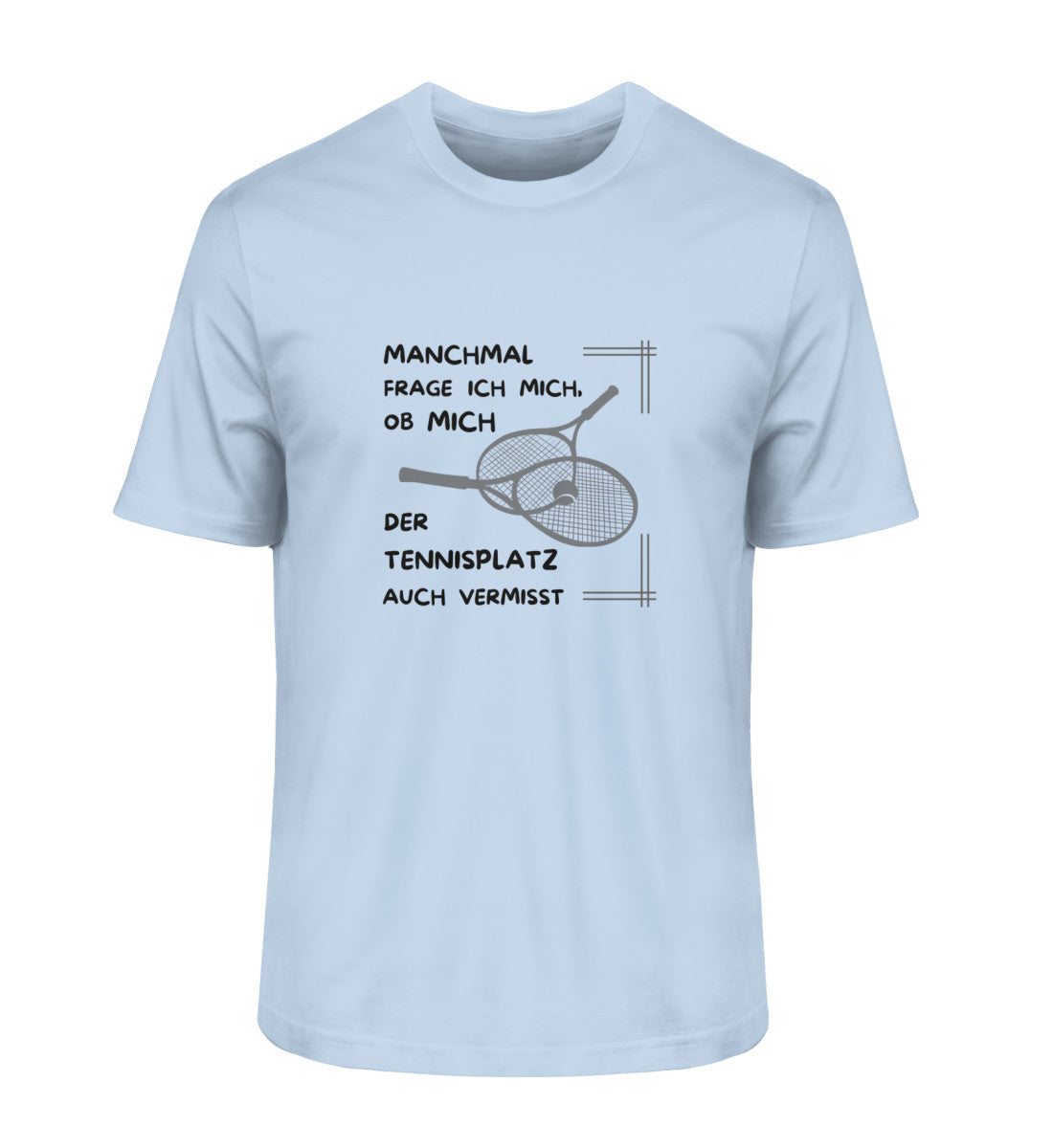 Tennisplatz vermisst - Herren Premium Organic Shirt