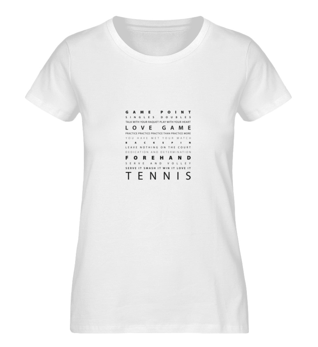 Schriftzug Tennis  - Damen Premium Organic Shirt