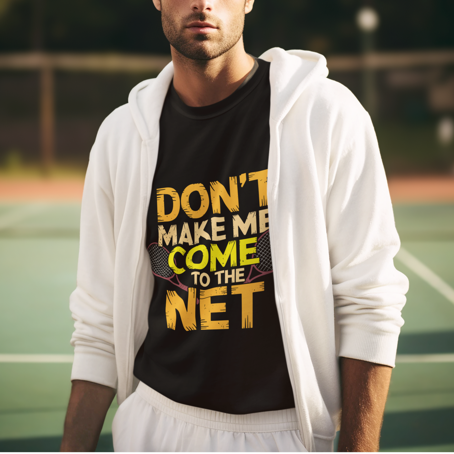 Don't make me come to the net - Herren Premium Organic Shirt
