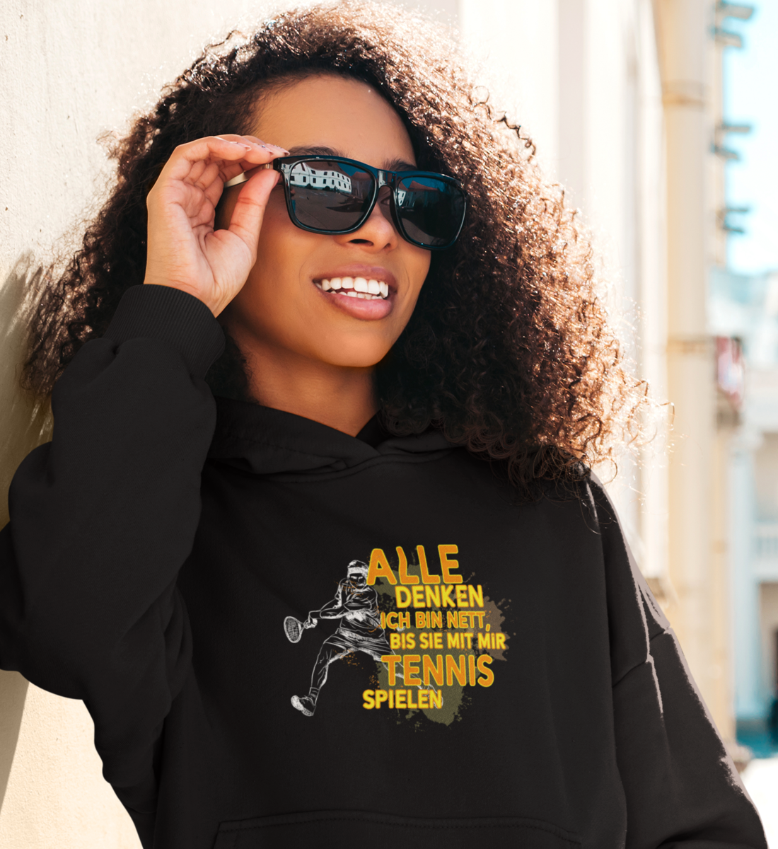 Alle denken ich bin nett - Unisex Organic Hoodie