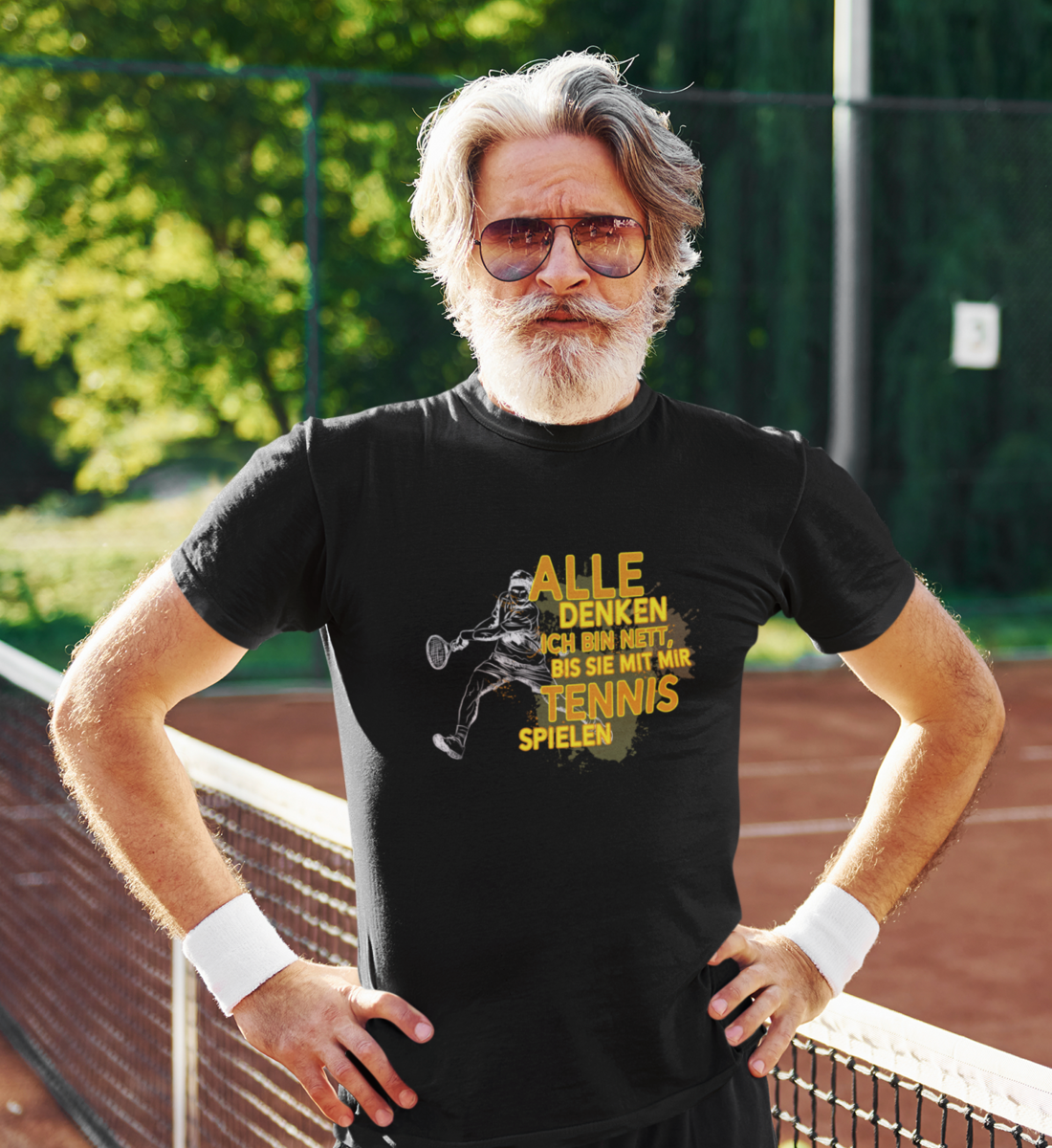 Alle denken ich bin nett - Herren Premium Organic Shirt