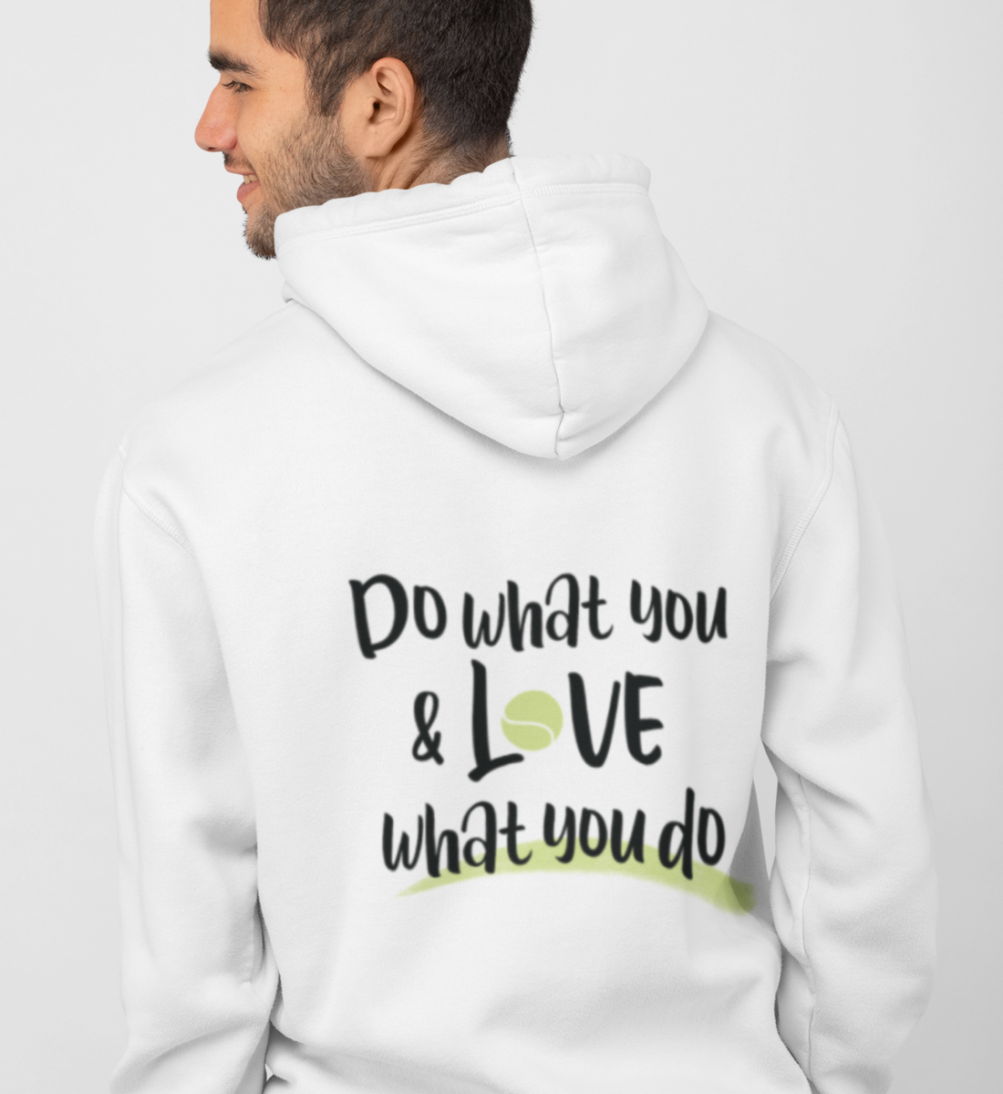 Do what you love - Unisex Sweatjacke (Rückendruck)