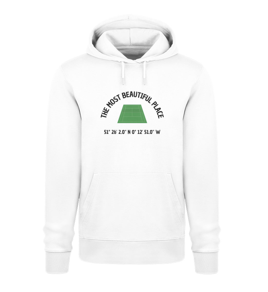 Most beautiful place  - Unisex Organic Hoodie