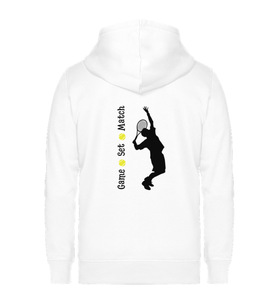 Game Set Match - Unisex Sweatjacke (Rückendruck)