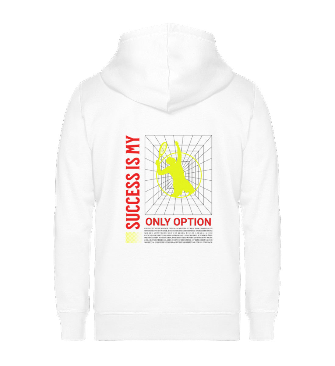 Success - Unisex Organic Sweatjacke (Rückendruck)