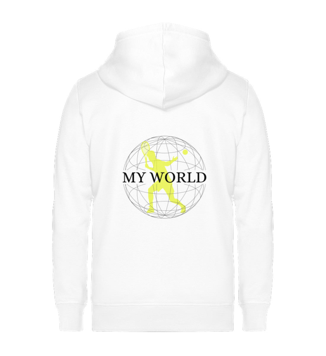 My world  - Unisex Organic Sweatjacke (Rückendruck)