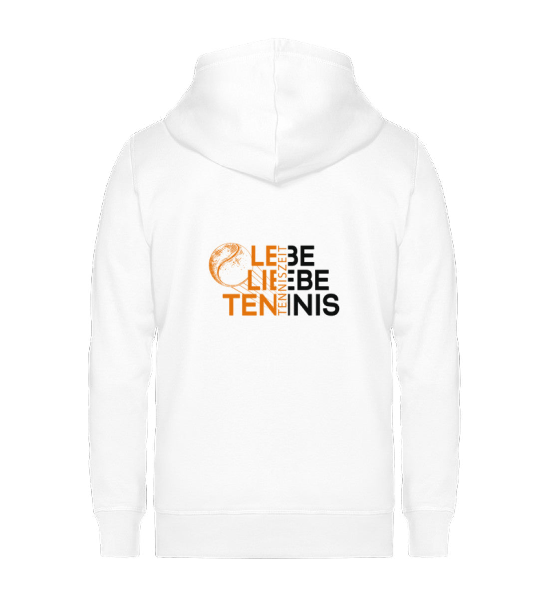 Lebe Liebe Tennis  - Unisex Sweatjacke (Rückendruck)