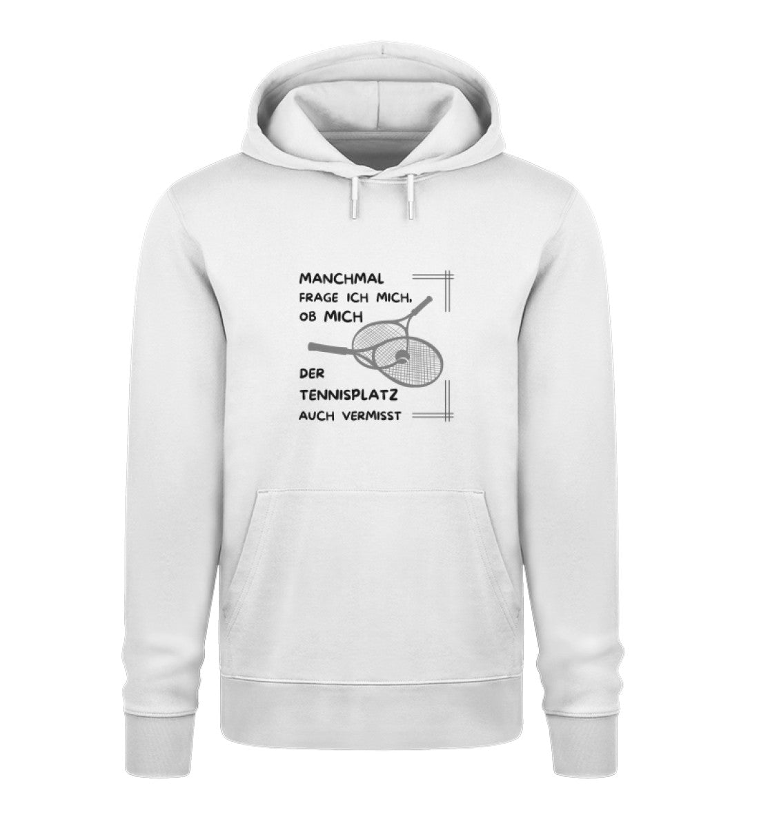 Tennisplatz vermisst - Unisex Organic Hoodie