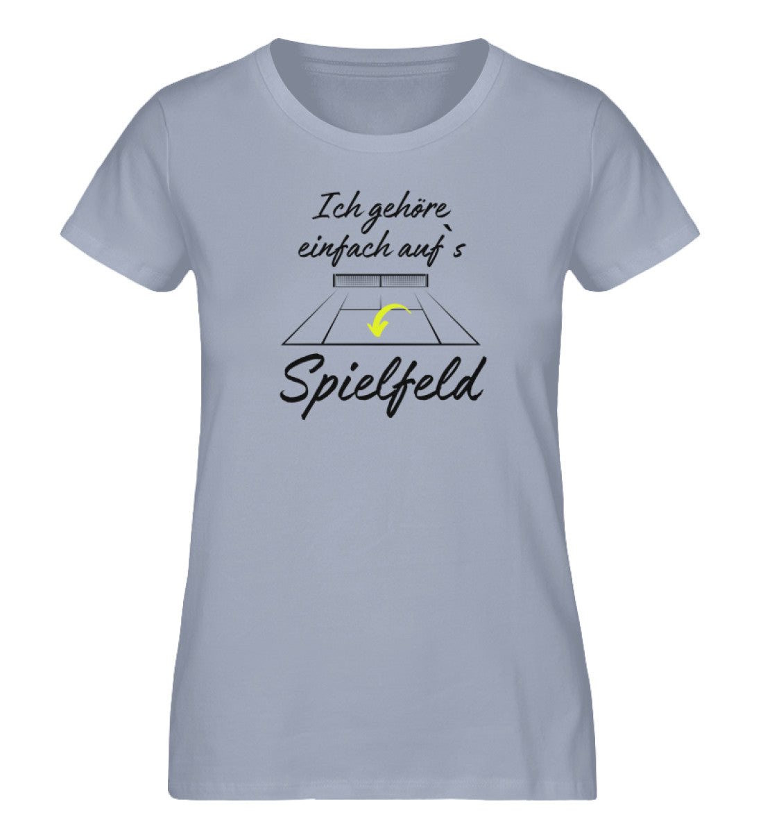 Ich gehöre auf`s Spielfeld - Damen Premium Organic Shirt