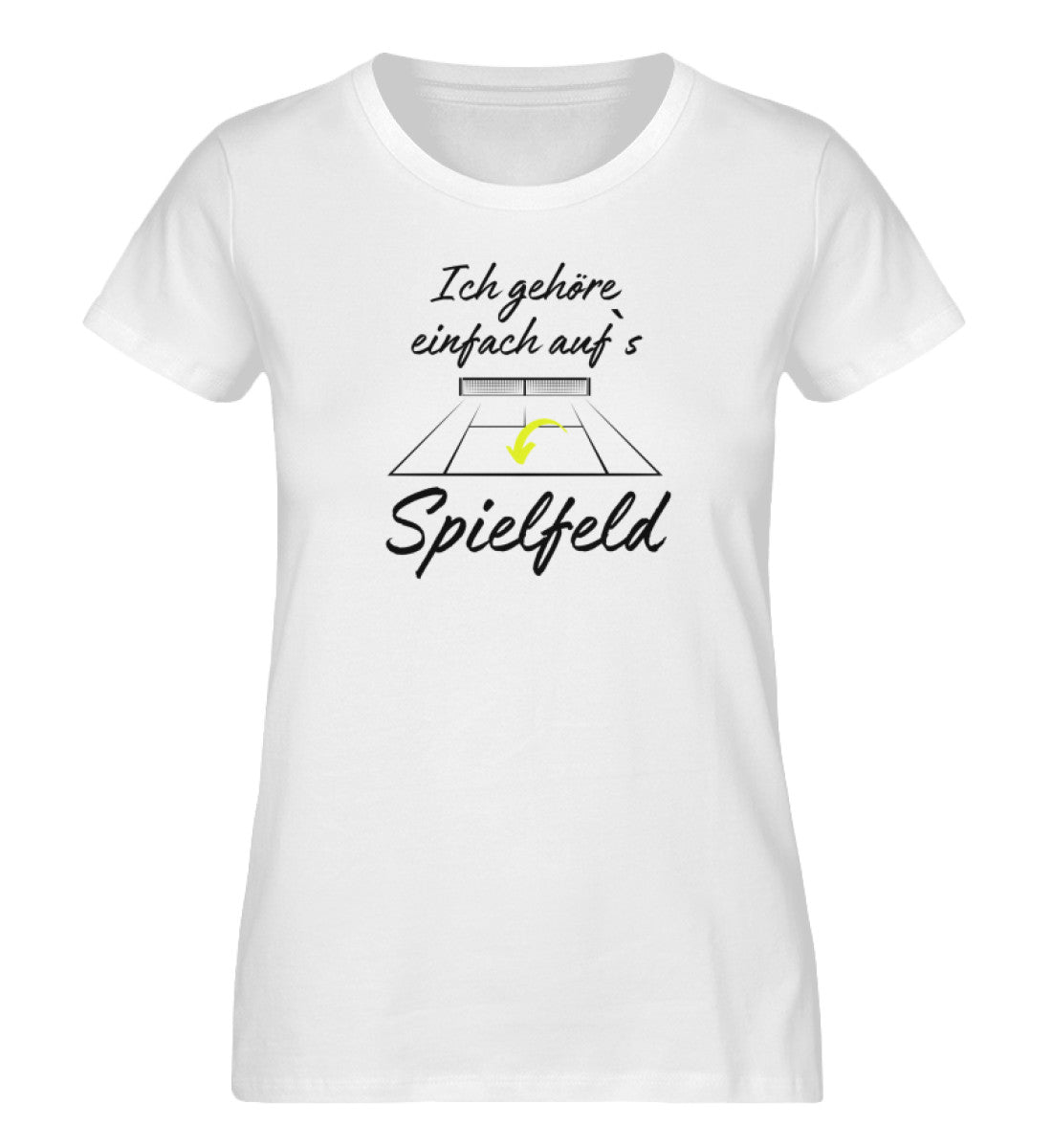 Ich gehöre auf`s Spielfeld - Damen Premium Organic Shirt