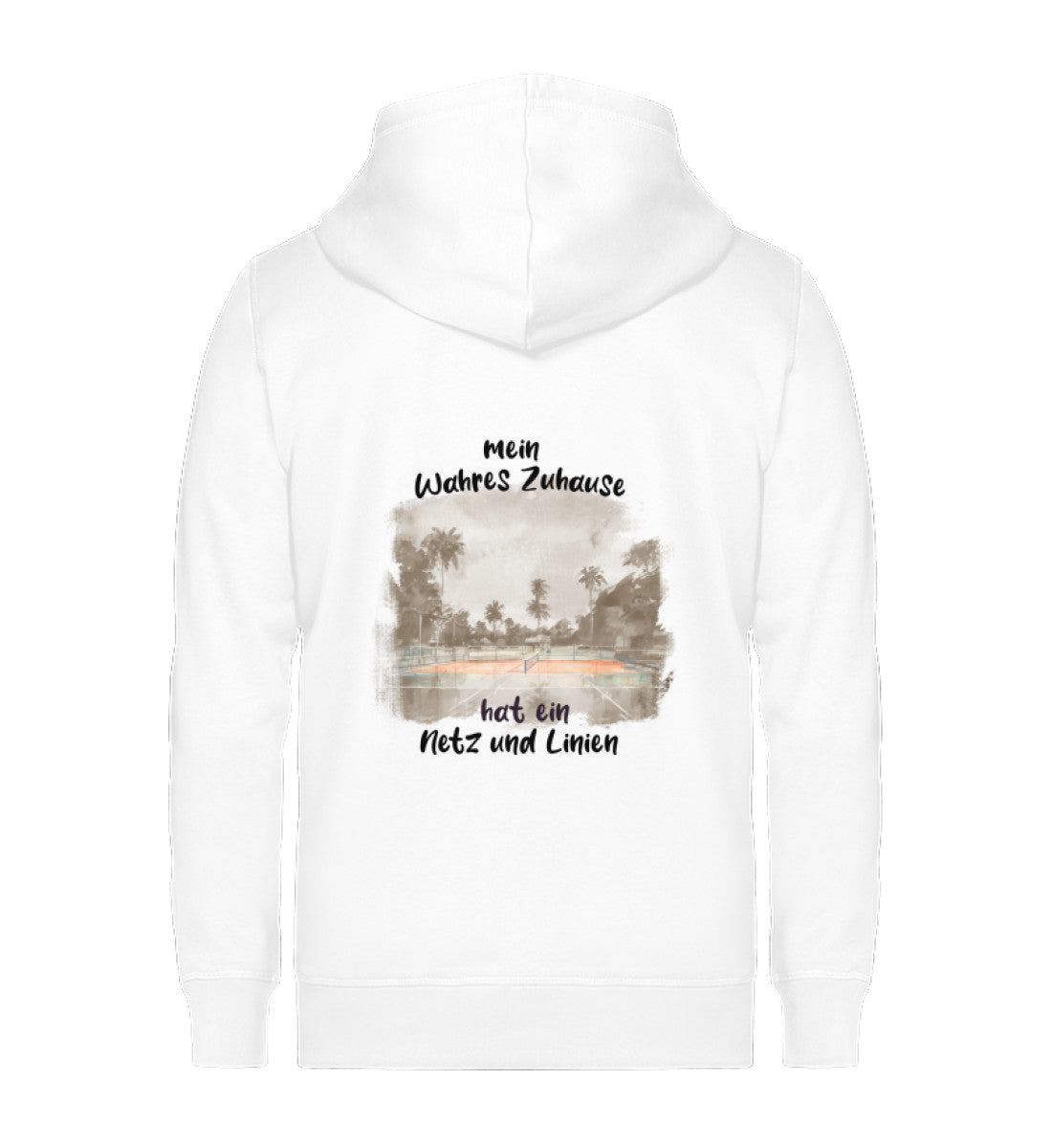 Mein wahres Zuhause  - Unisex Sweatjacke (Rückendruck)