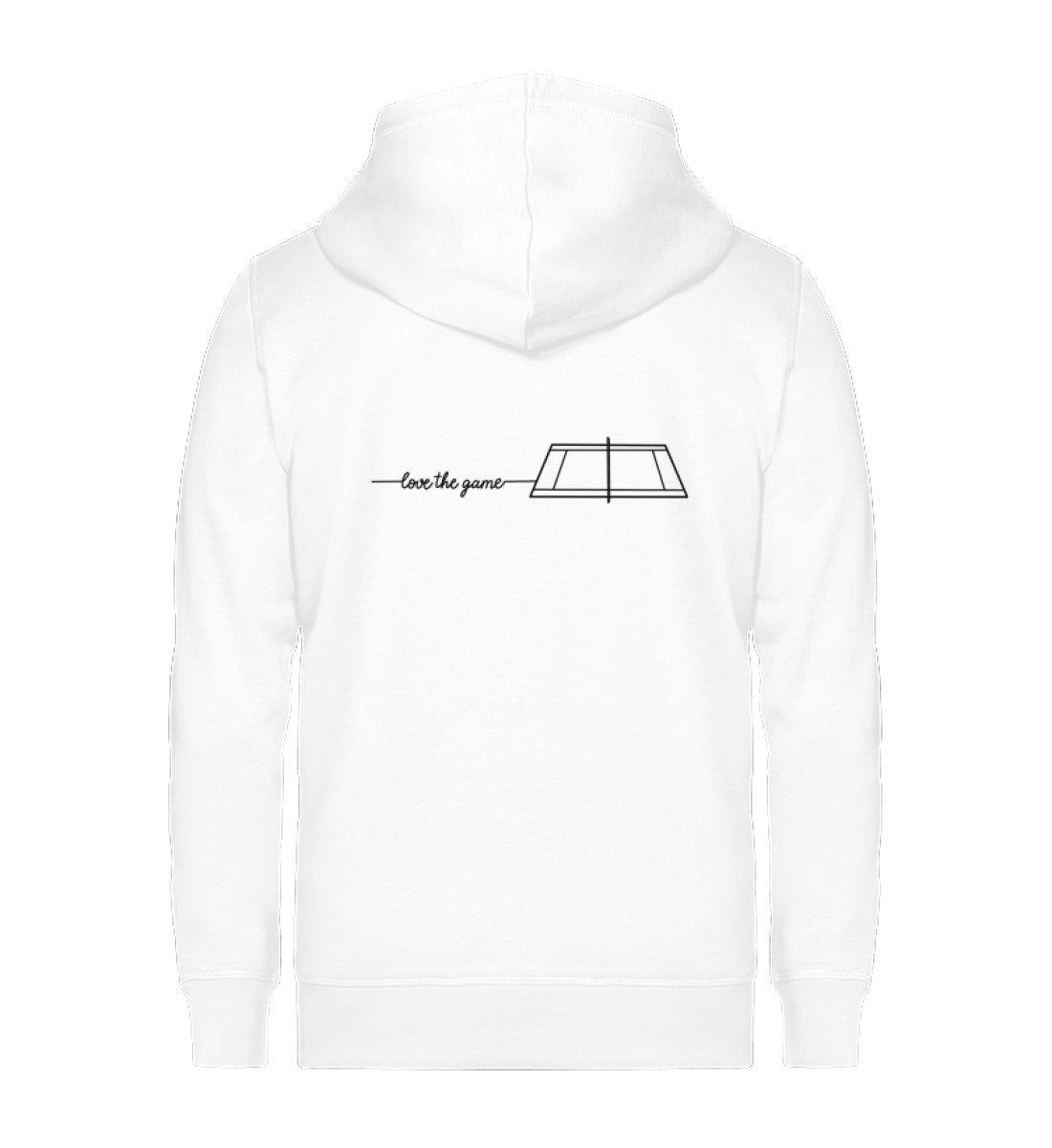 Love the game  - Unisex Sweatjacke (Rückendruck)