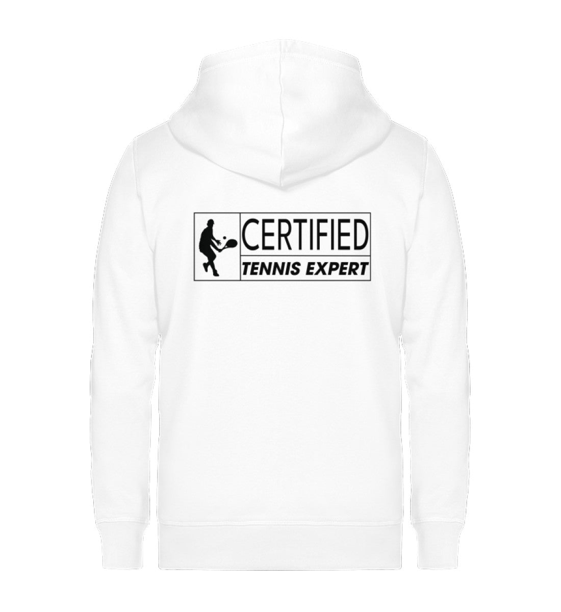 Certified Tennis Expert - Unisex Sweatjacke (Rückendruck)