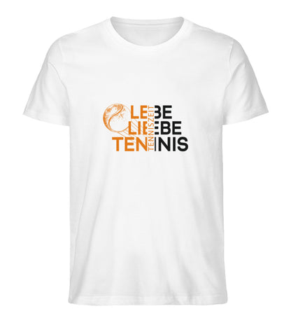 Lebe Liebe Tennis  - Herren Premium Organic Shirt