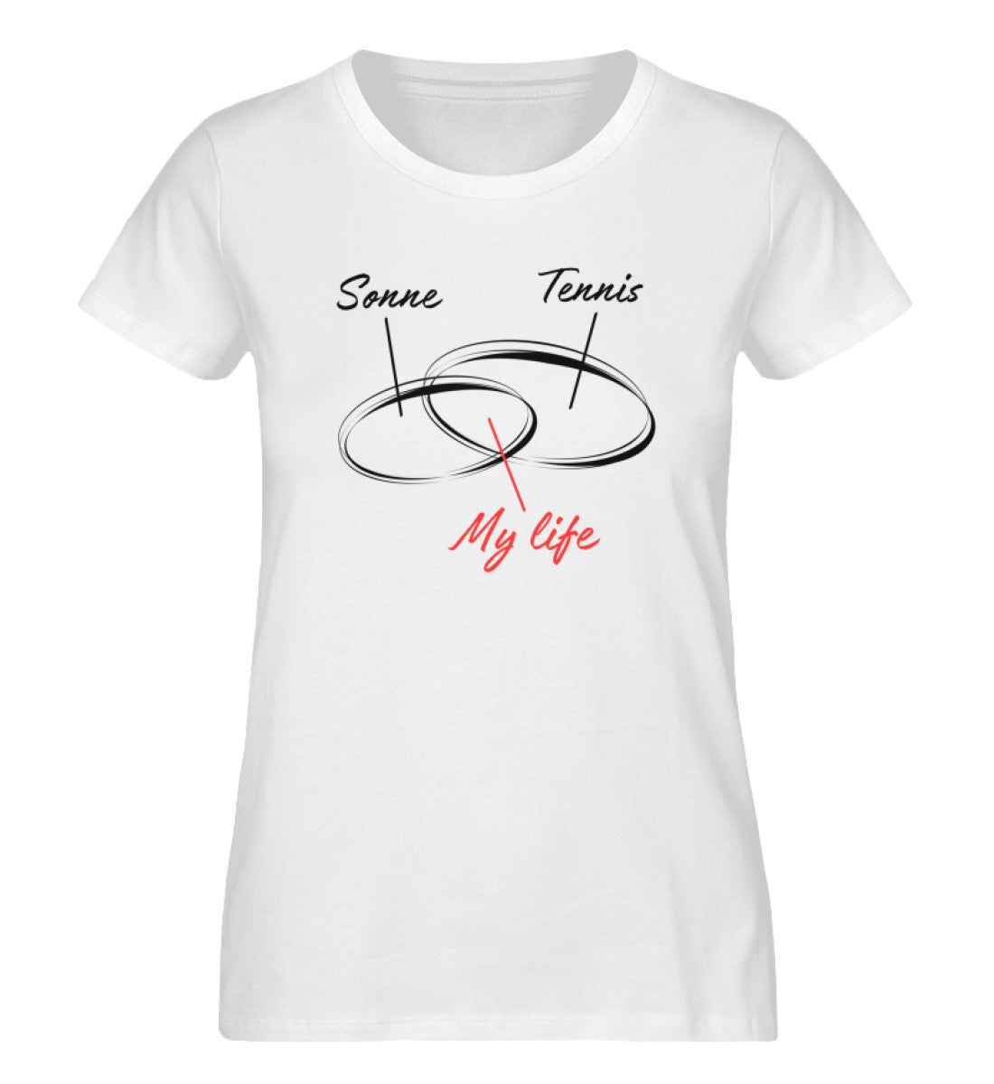 Sonne- Tennis- My life  - Damen Premium Organic Shirt