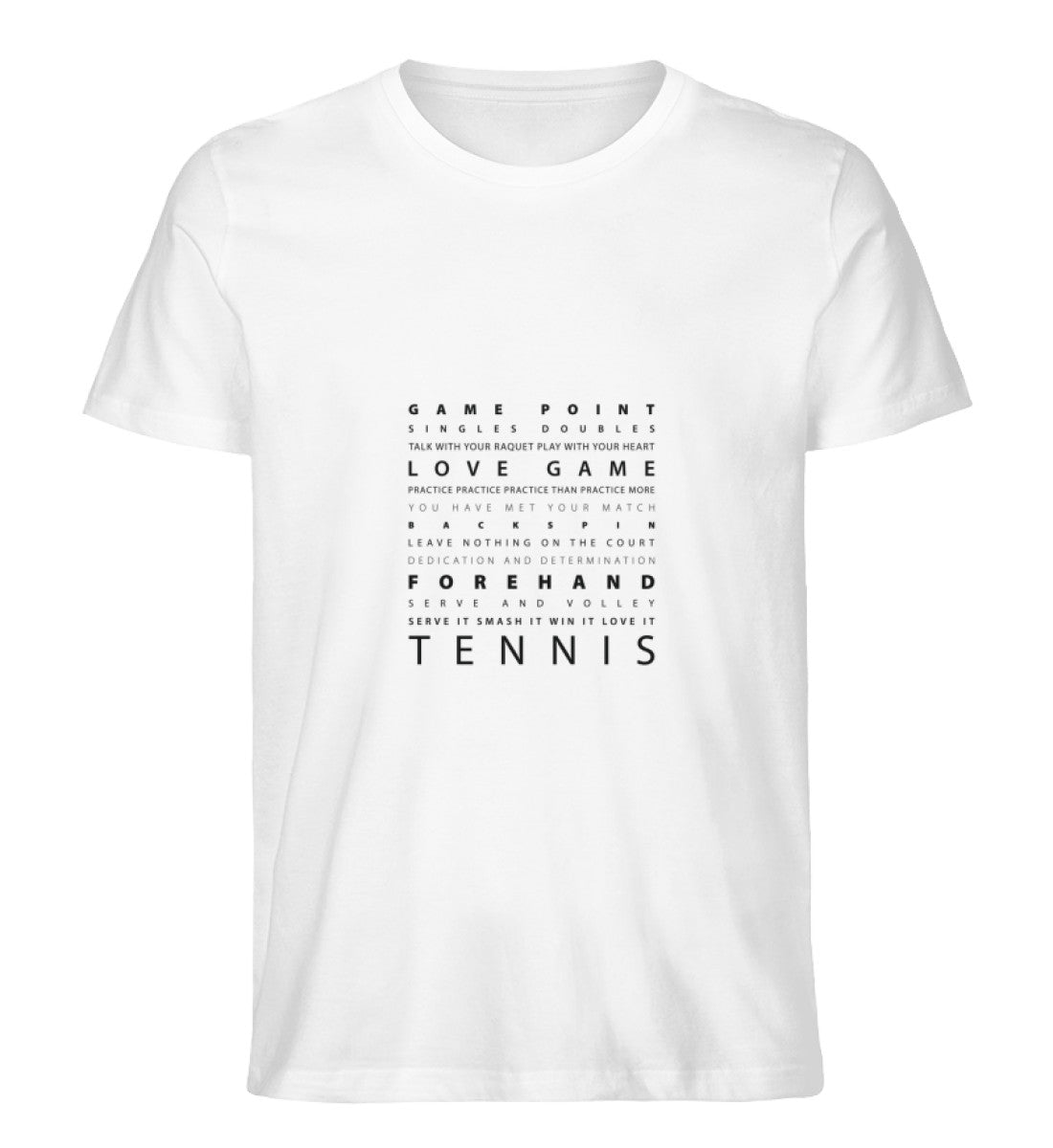 Schriftzug Tennis  - Herren Premium Organic Shirt