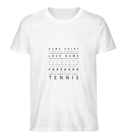 Schriftzug Tennis  - Herren Premium Organic Shirt