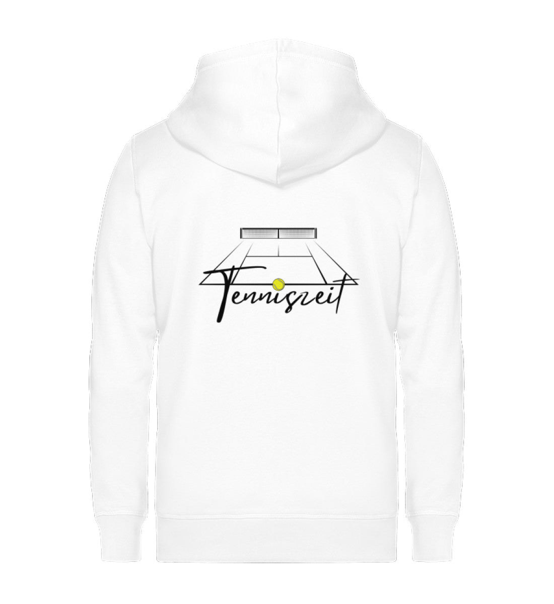 Tenniszeit  - Unisex Sweatjacke (Rückendruck)