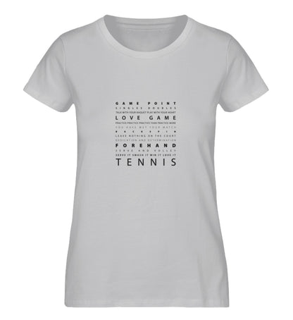 Schriftzug Tennis  - Damen Premium Organic Shirt