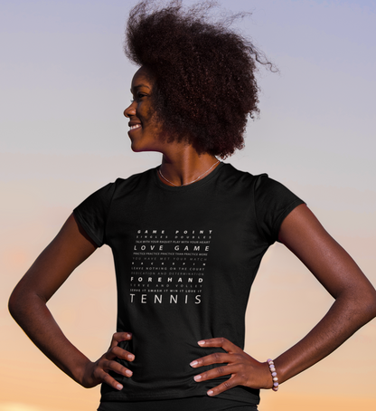 Schriftzug Tennis  - Damen Premium Organic Shirt