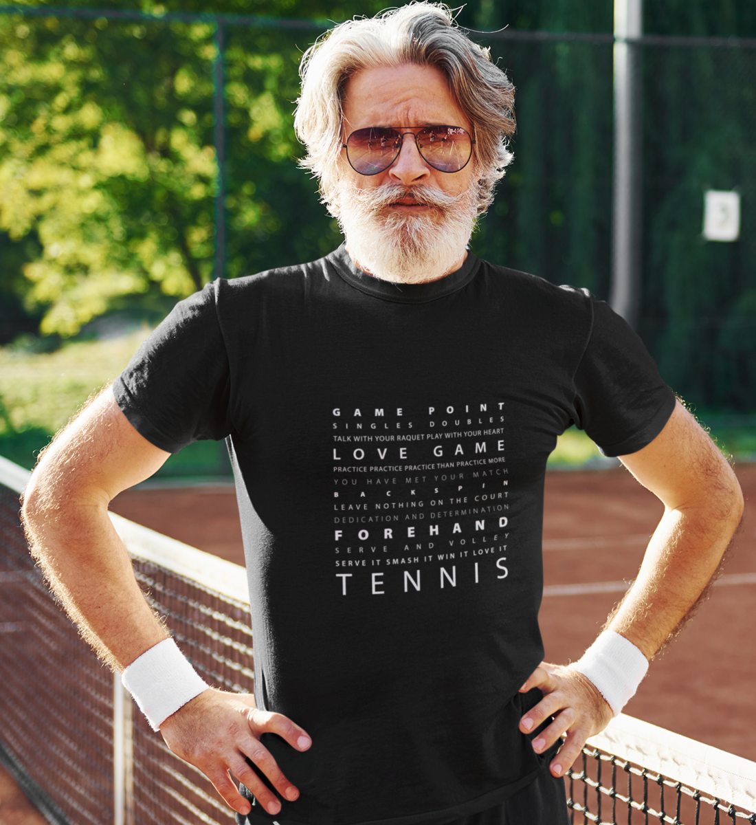 Schriftzug Tennis  - Herren Premium Organic Shirt