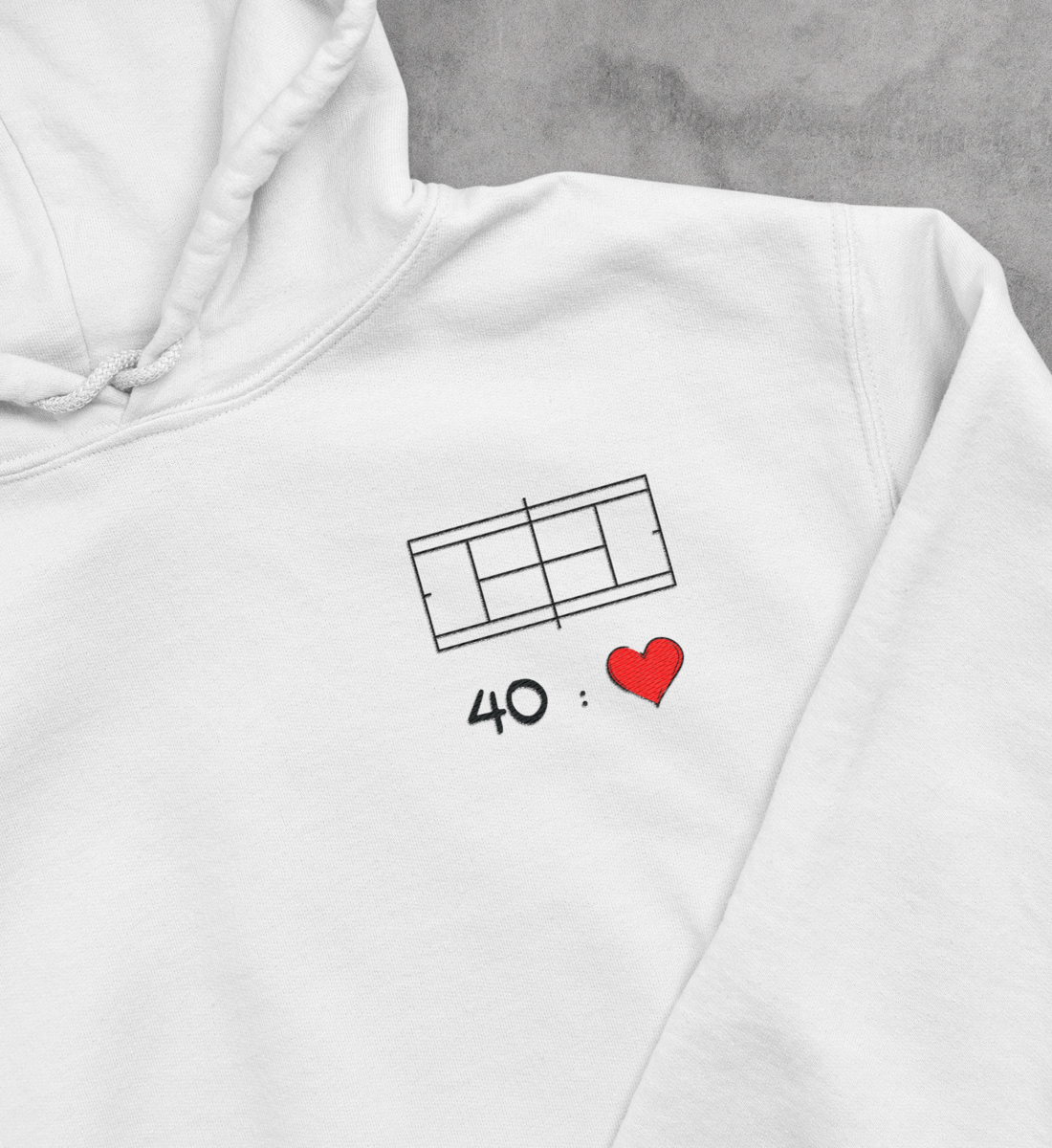 40 Love  - Unisex Organic Hoodie