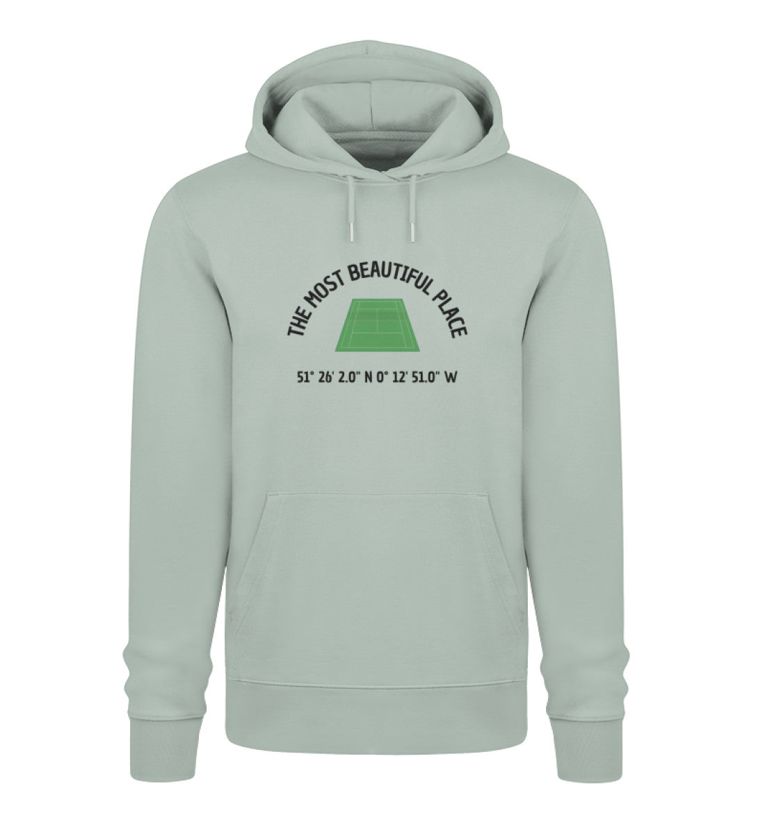 Most beautiful place  - Unisex Organic Hoodie