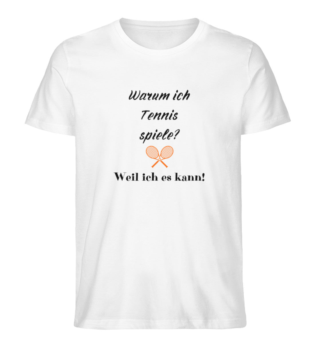 Warum ich Tennis spiele  - Herren Premium Organic Shirt