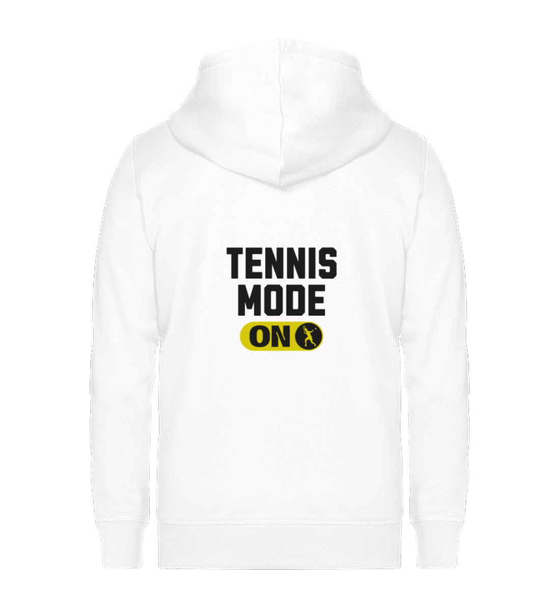 Tennis Mode ON  - Unisex Organic Sweatjacke (Rückendruck)